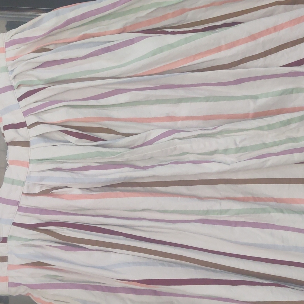 Striped Pastel A-Line Women's Skirt